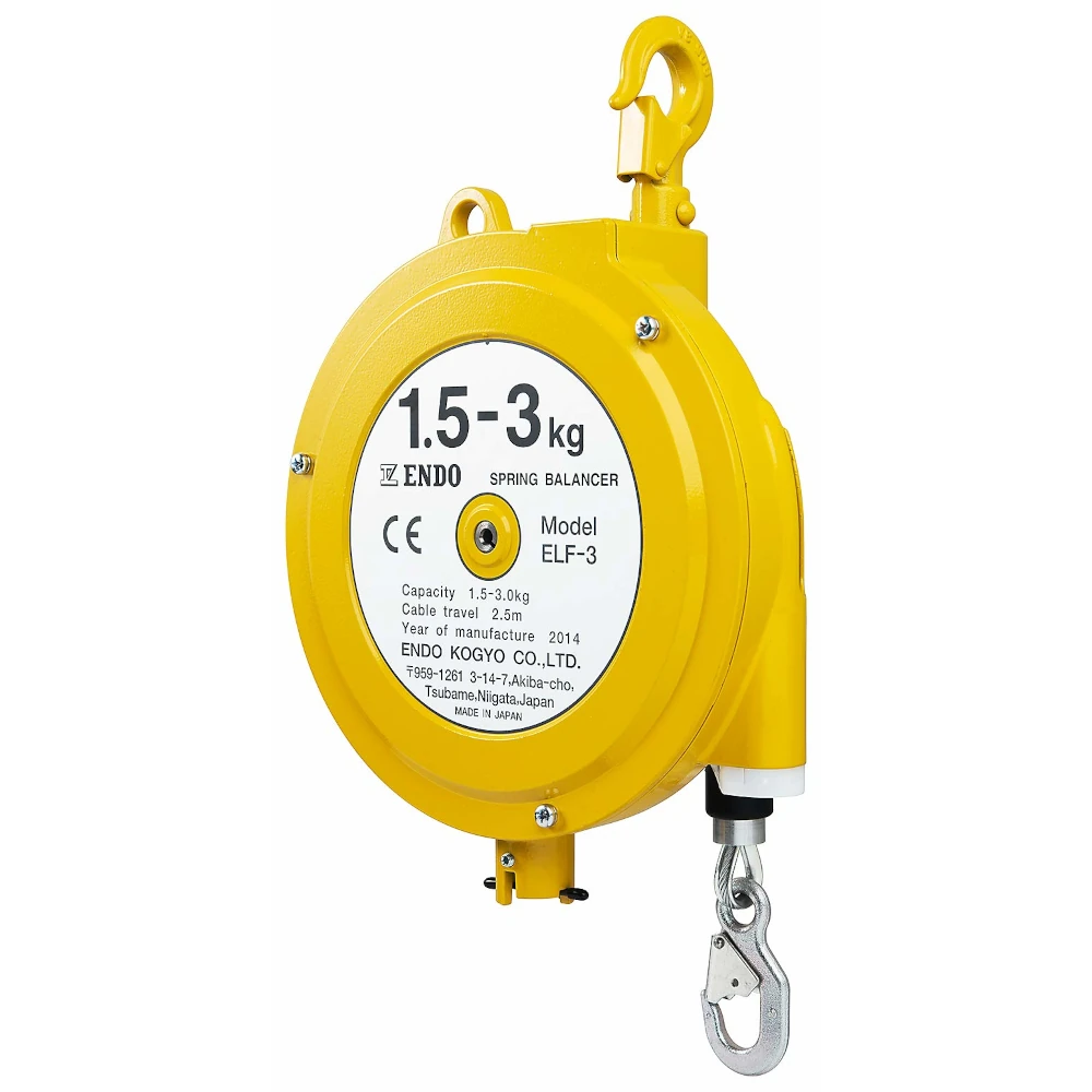 vzmetni_balanserji_ENDO_EWS-3_delovno_obmocje_balanserja_od_1.5_do_3kg_dolzina_kabla_1.3m_01 vzmetni balanser z dolgim hodom ENDO ELF-3 delovno območje balanserja od 1.5 do 3kg dolžina kabla 2.5m